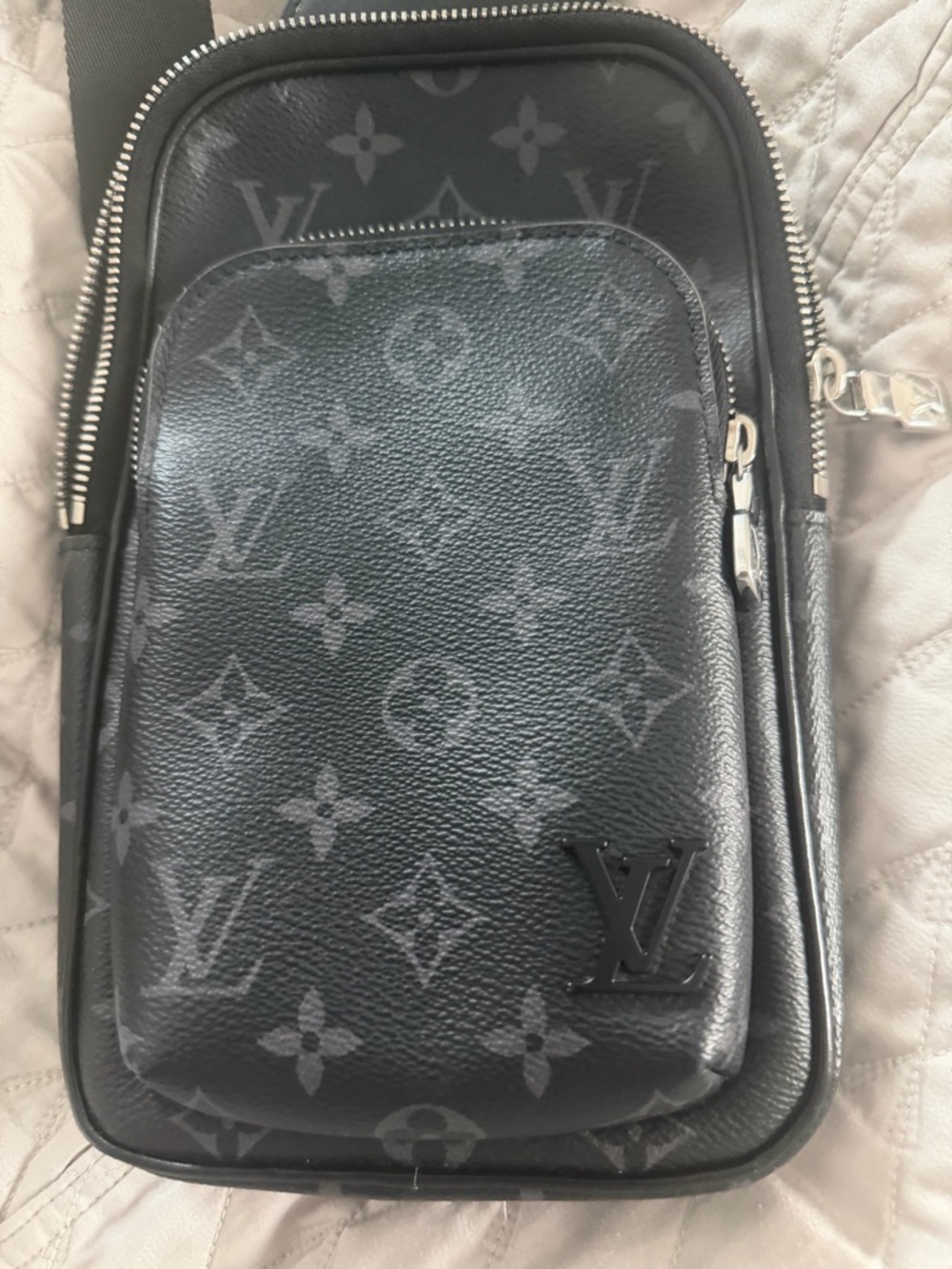 Louis Vuitton Black Monogram Eclipse Crossbody Pouch